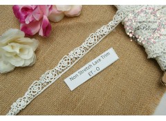 Non Stretch Venice Lace Trim, Embroidery,  (ET.O) - 2cm -1m length